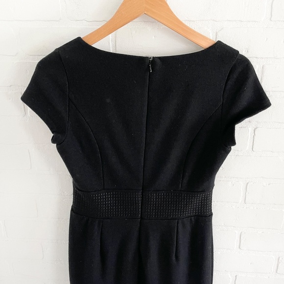 Banana Republic Y2K Mini Dress LBD Wool Business Casual Old money Minimalist 2 - Picture 14 of 15